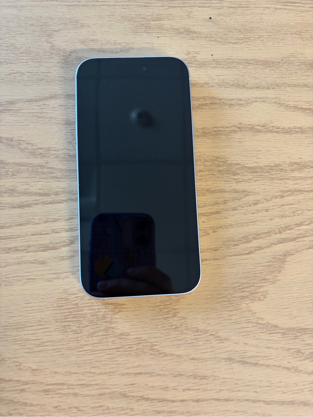Apple iPhone 15 with blue back